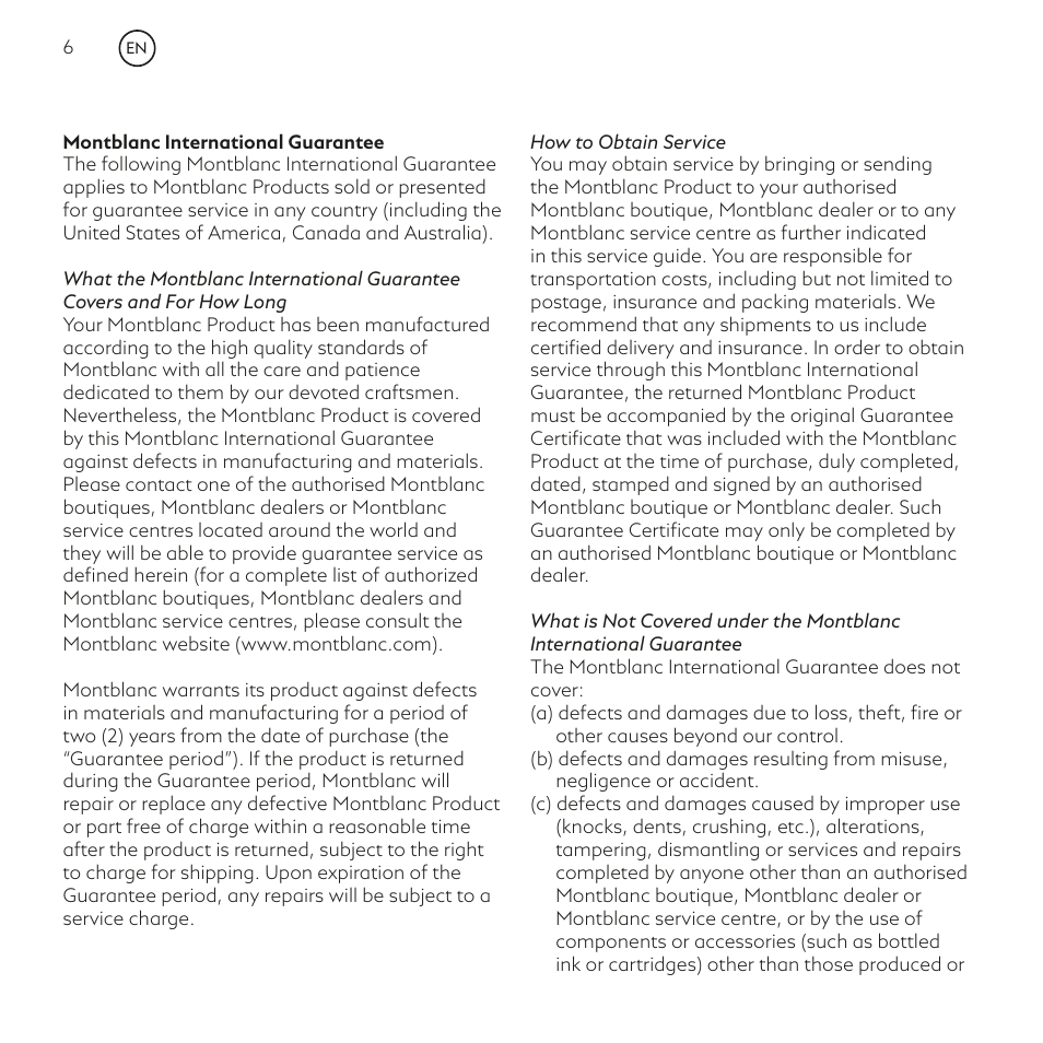 Montblanc Summit User Manual | Page 6 / 66