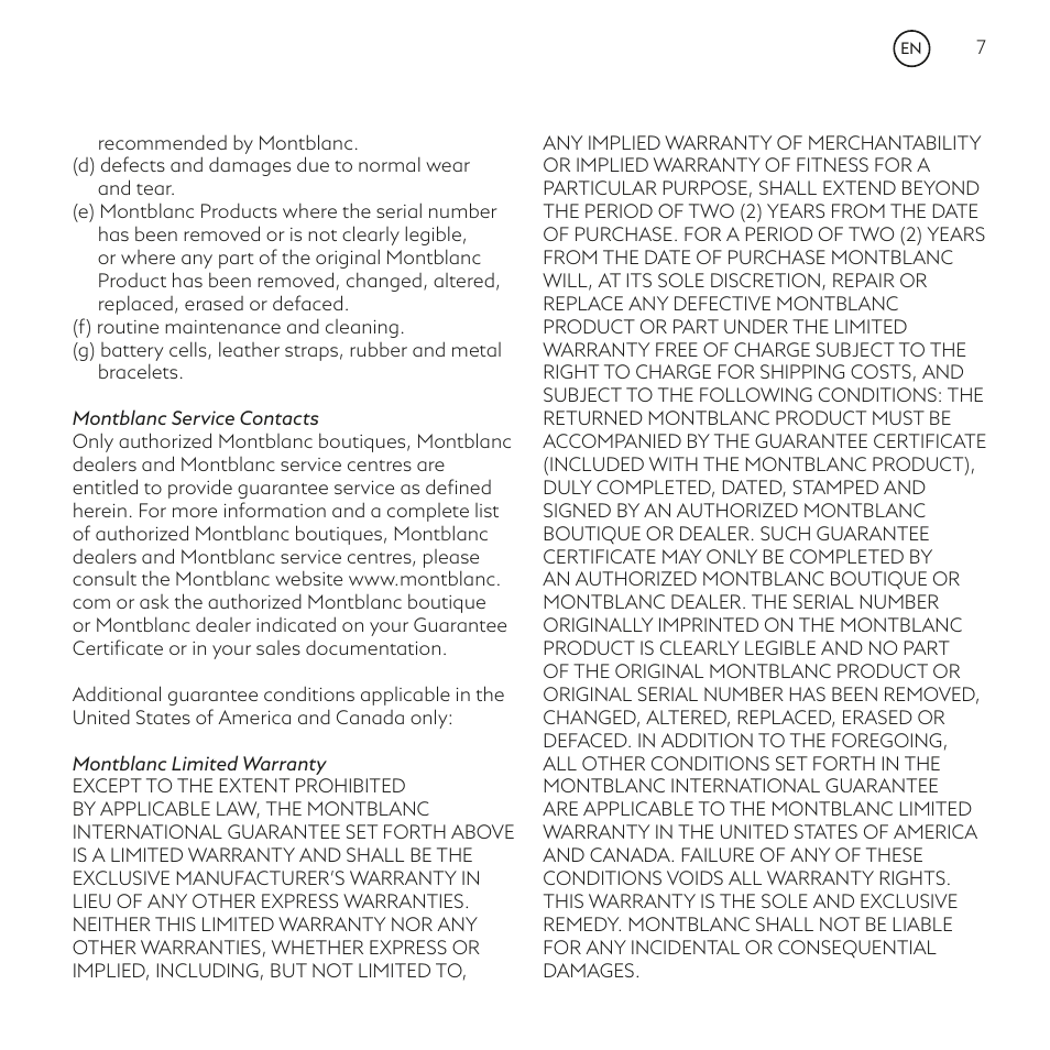 Montblanc Summit User Manual | Page 7 / 66