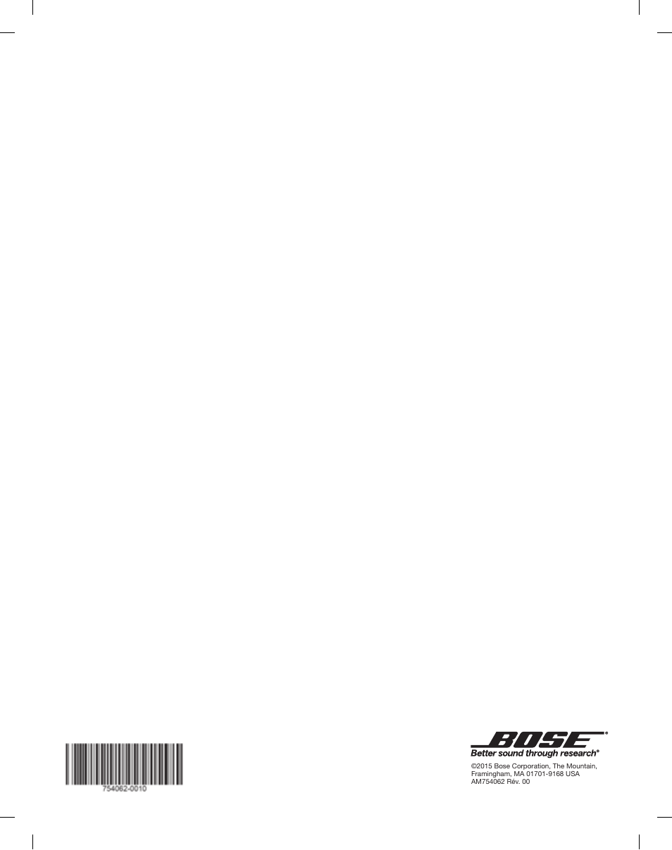 Bose Solo 15 Series II User Manual | Page 56 / 56