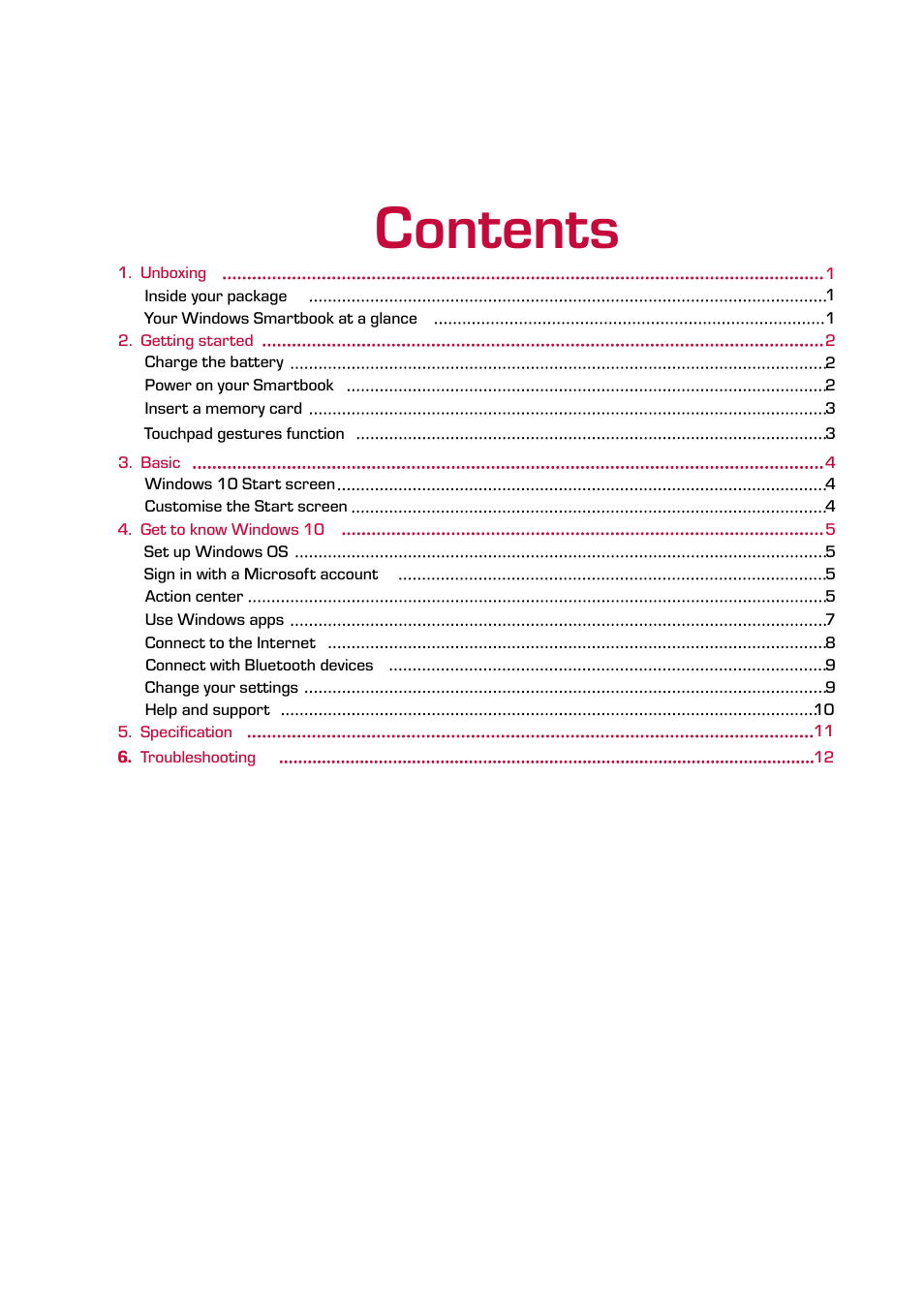 PRESTIGIO Smartbook 116A User Manual | Page 3 / 16