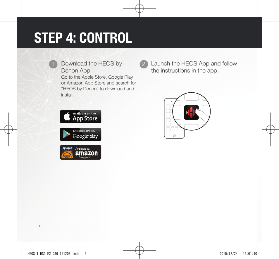 Step 4: control | Denon HEOS 1 HS2 User Manual | Page 6 / 13