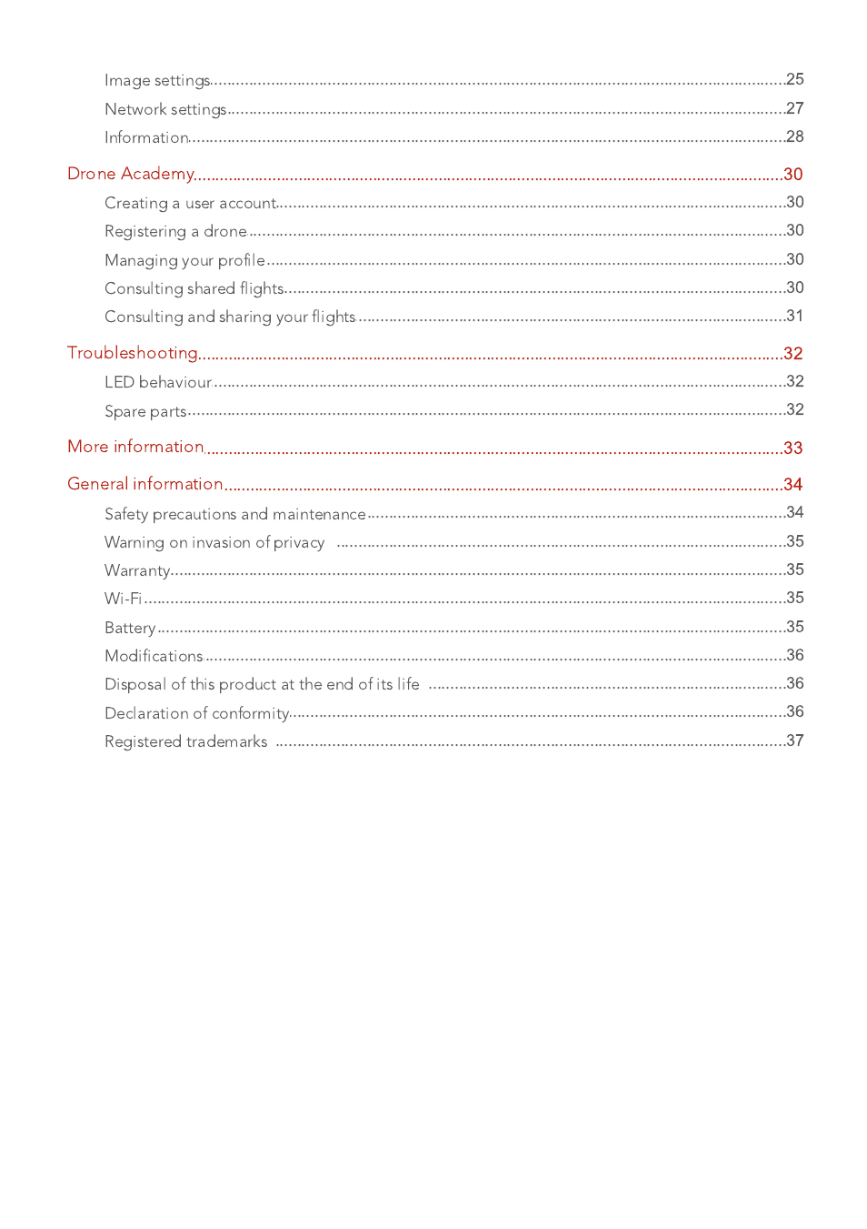 Parrot Bebop 2 User Manual | Page 3 / 37