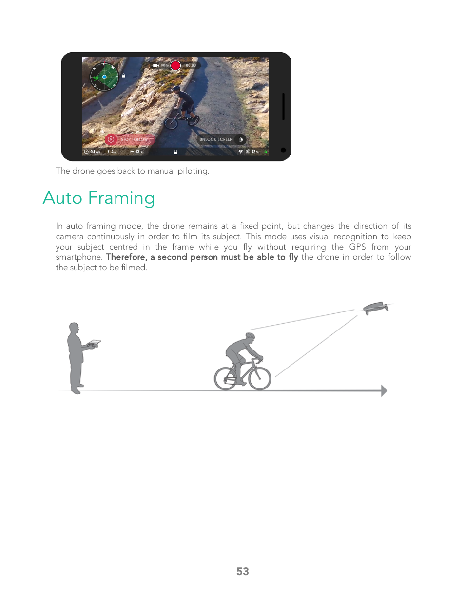 Auto framing | Parrot Bebop 2 User Manual | Page 57 / 86