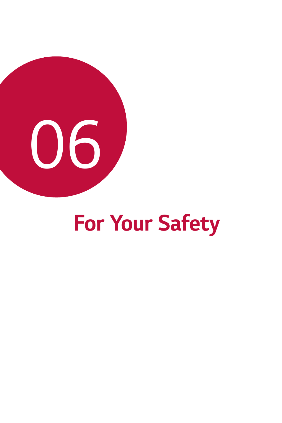 For your safety | LG G6 H872 User Manual | Page 149 / 183