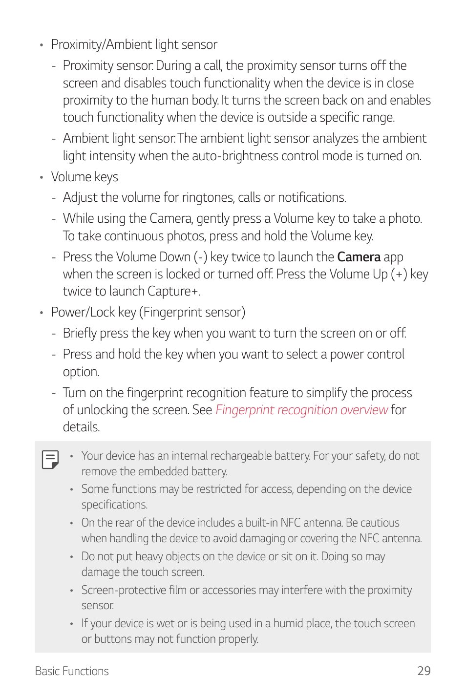 LG G6 H872 User Manual | Page 30 / 183