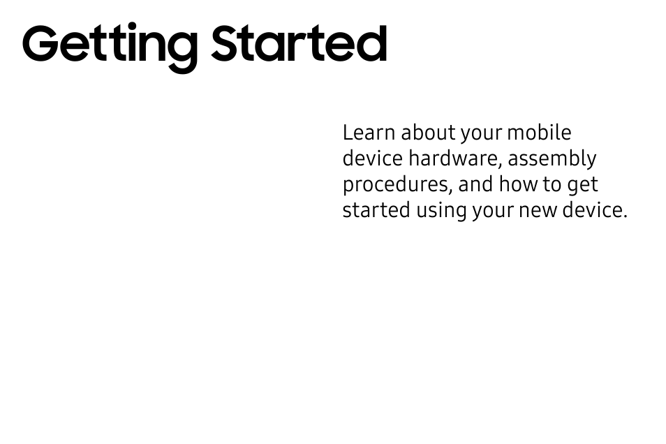 Getting started | Samsung Galaxy S8 User Manual | Page 11 / 213