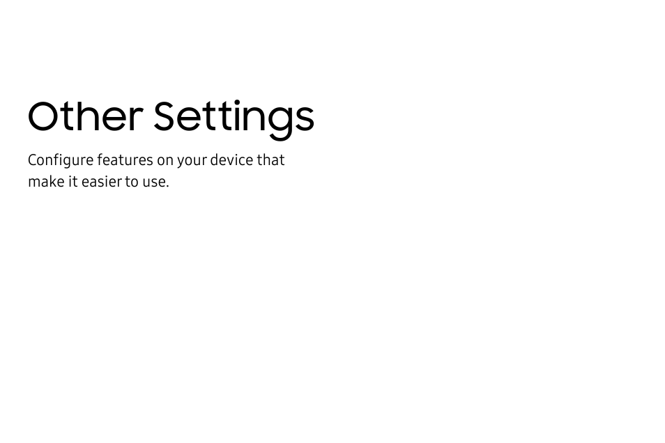 Other settings | Samsung Galaxy S8 User Manual | Page 201 / 213