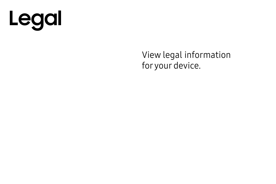 Legal | Samsung Galaxy S8 User Manual | Page 206 / 213