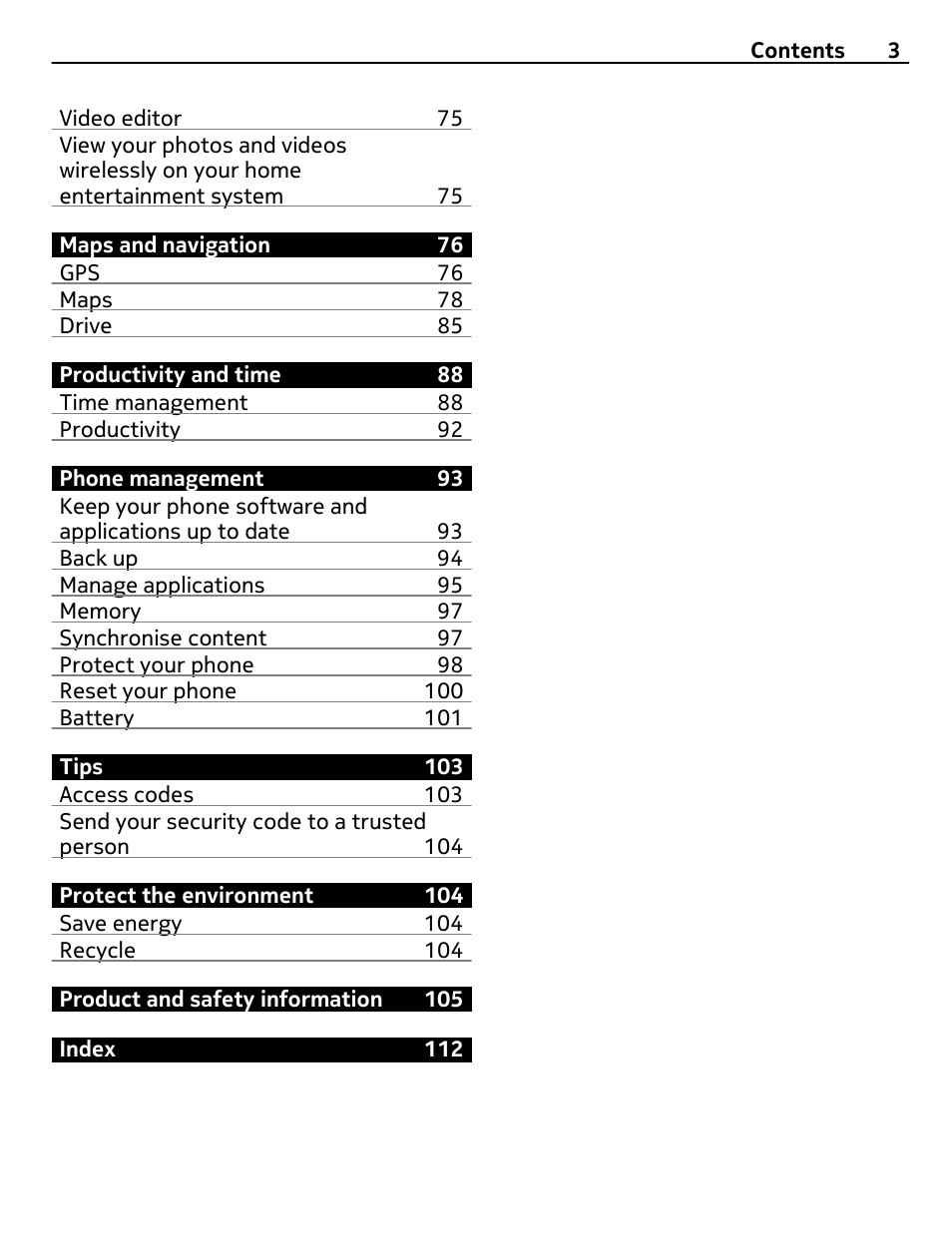 Nokia 9 User Manual | Page 3 / 116