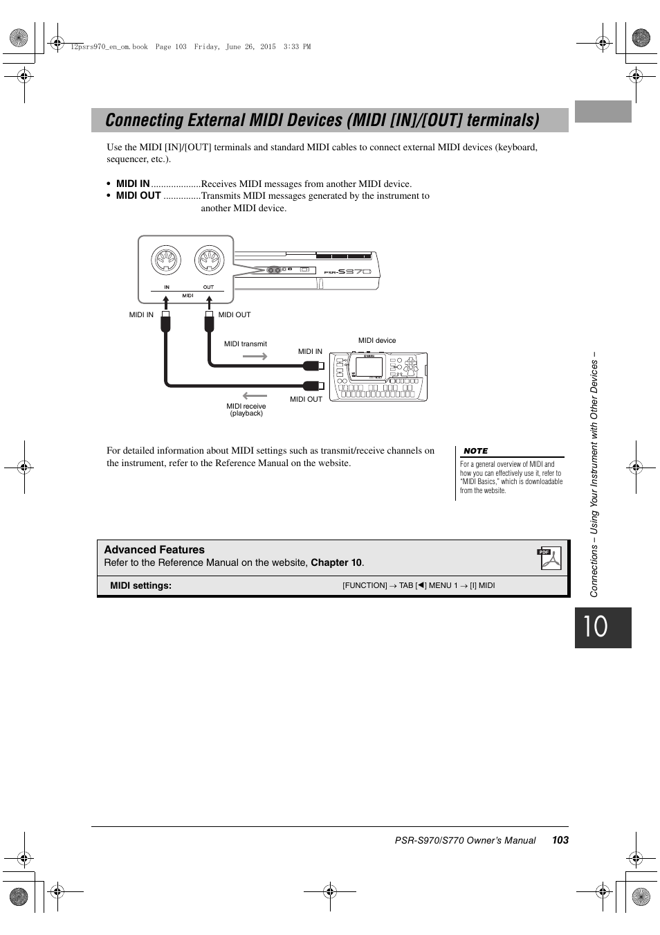 Yamaha PSR-S770 User Manual | Page 103 / 118