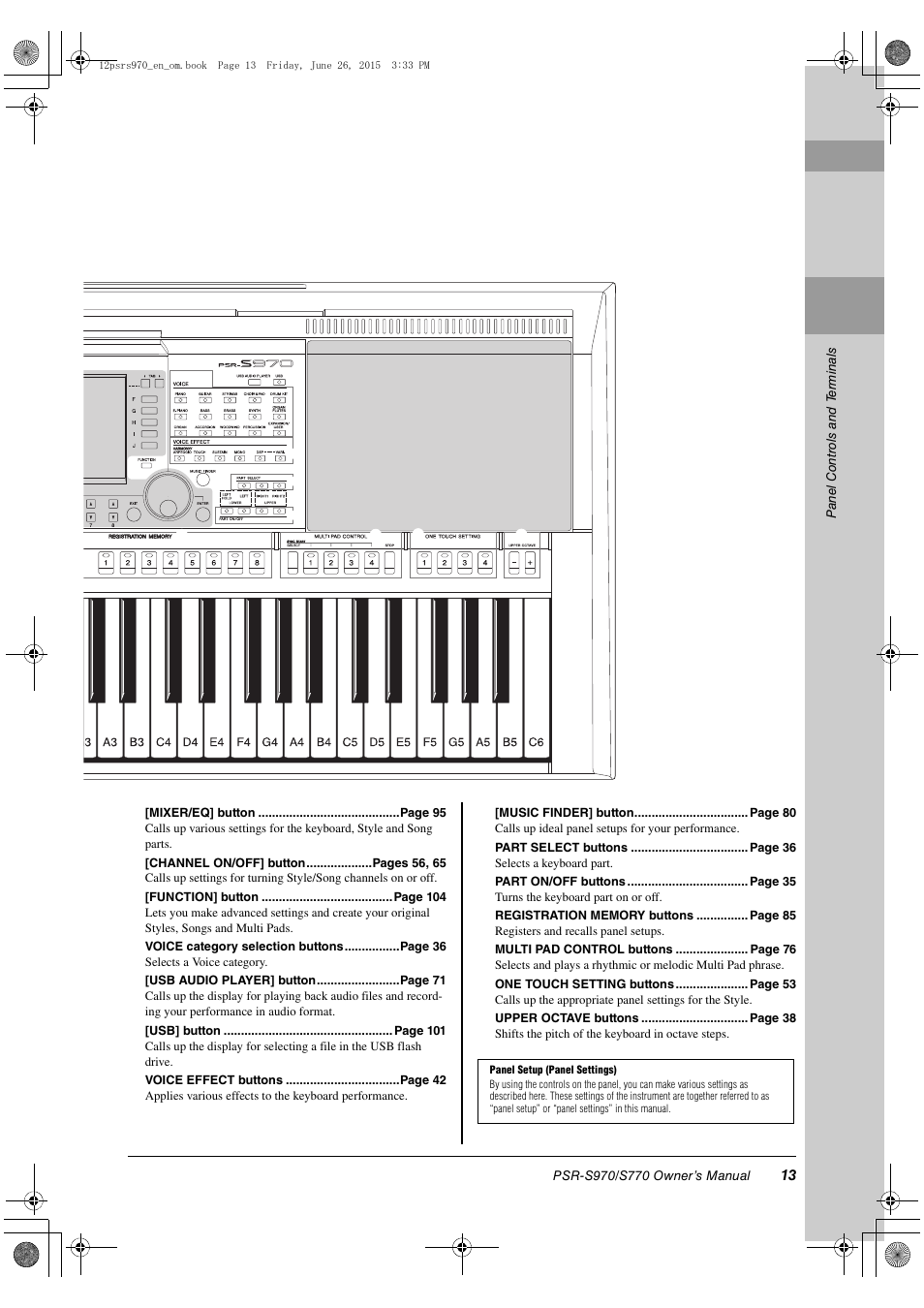 Yamaha PSR-S770 User Manual | Page 13 / 118