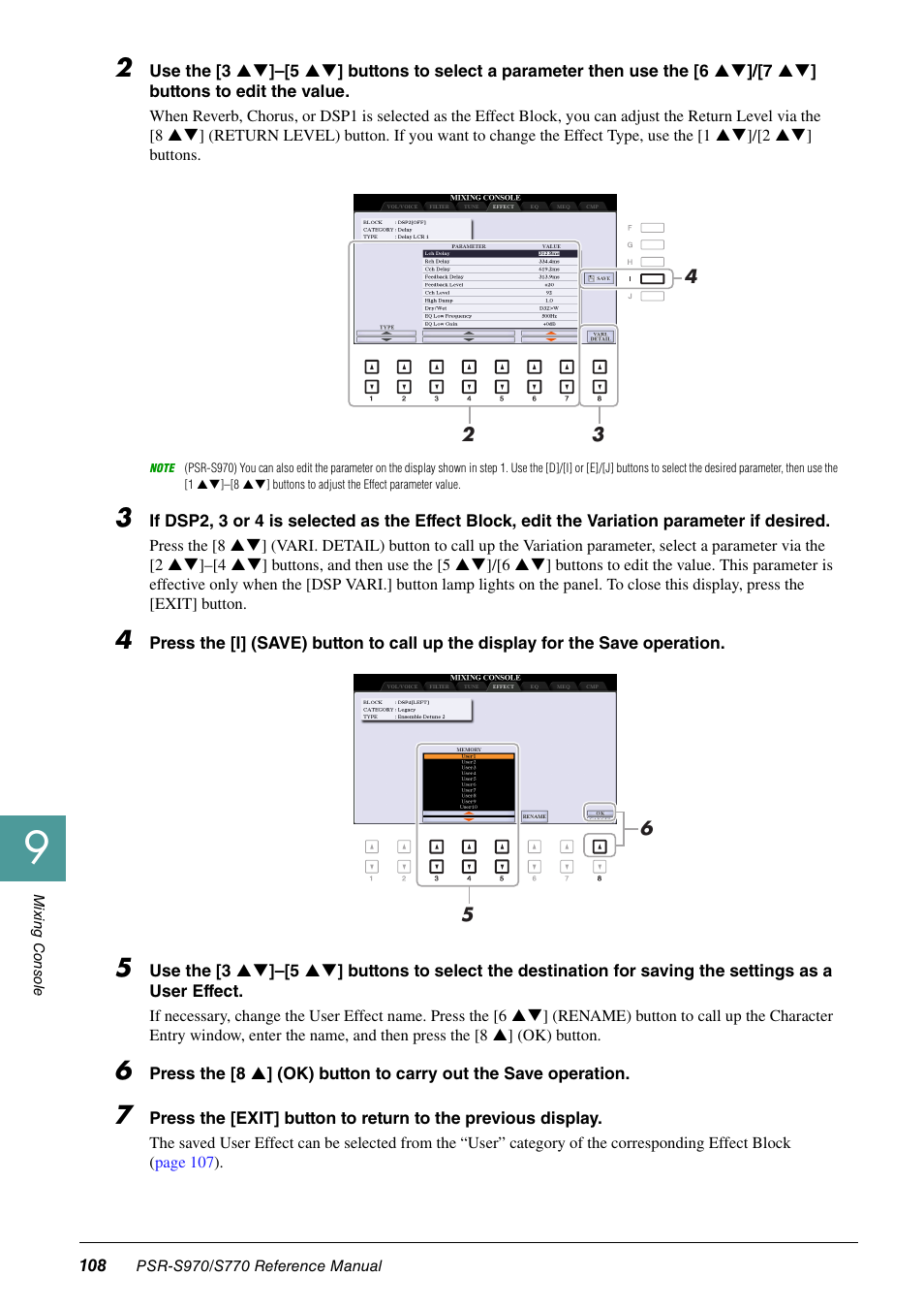 Yamaha PSR-S770 User Manual | Page 108 / 134