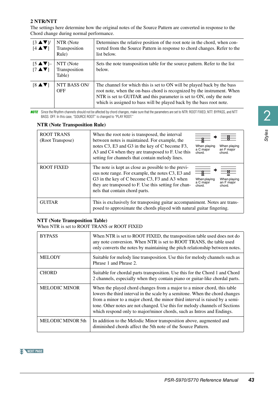 Yamaha PSR-S770 User Manual | Page 43 / 134