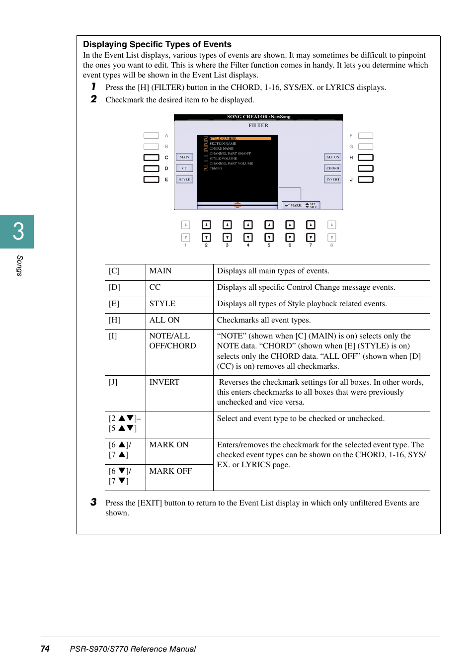 Yamaha PSR-S770 User Manual | Page 74 / 134