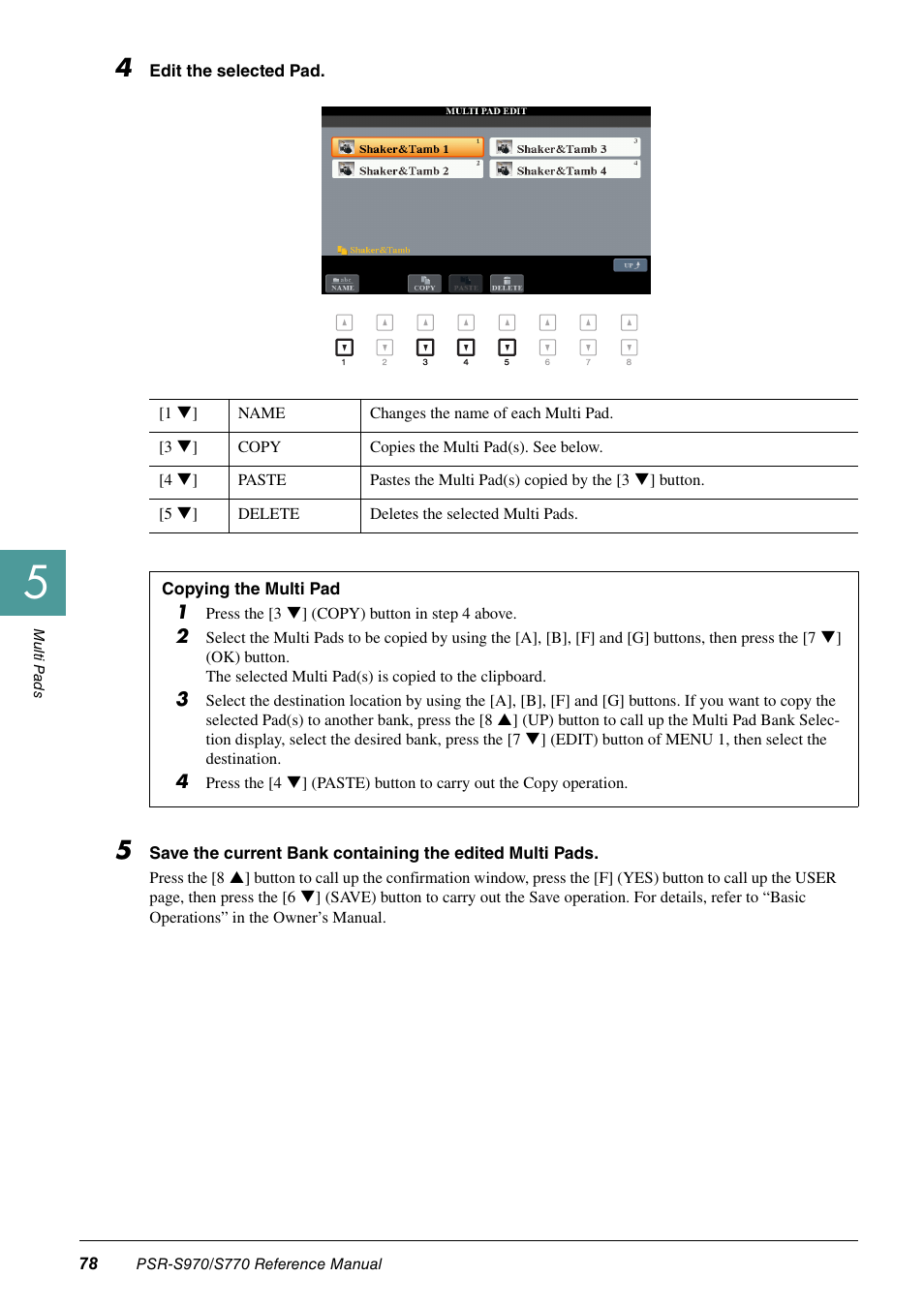 Yamaha PSR-S770 User Manual | Page 78 / 134