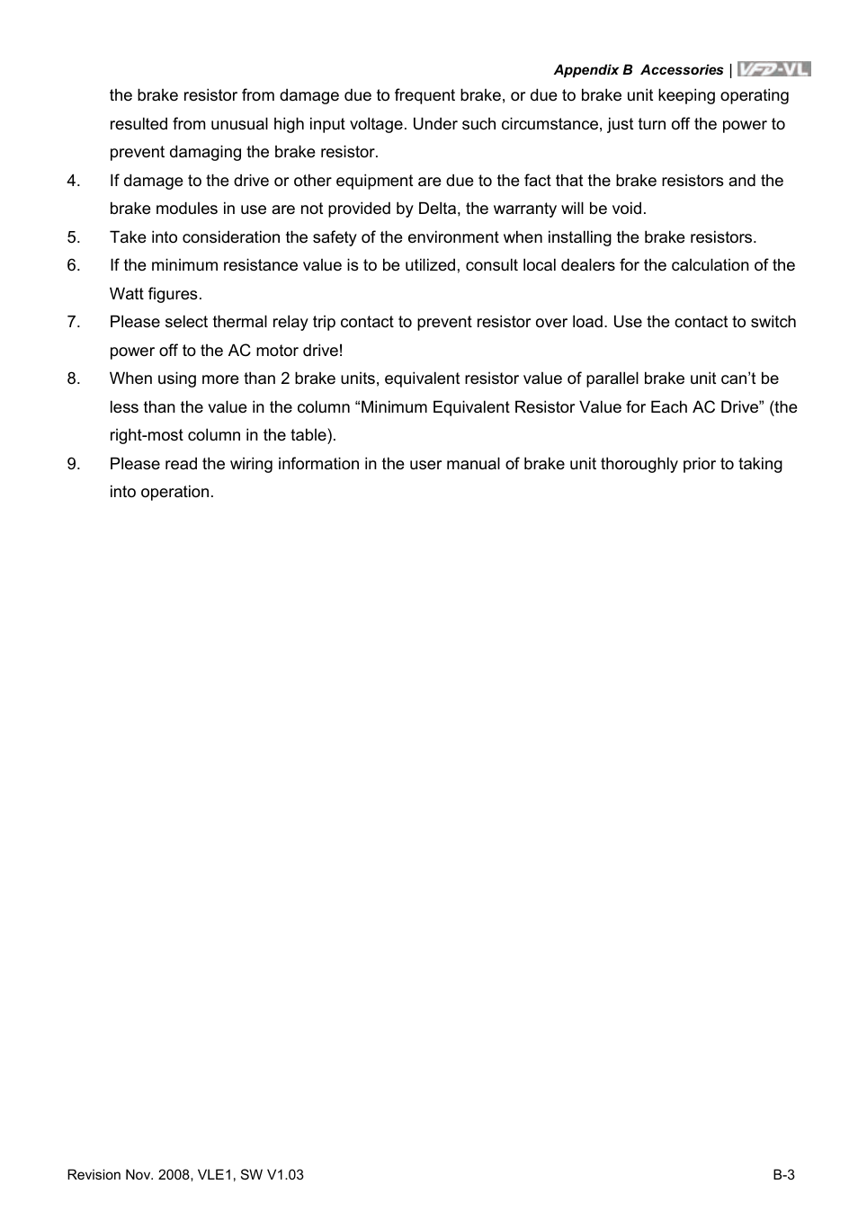 Delta Electronics Elevator Drive VFD-VL User Manual | Page 200 / 251