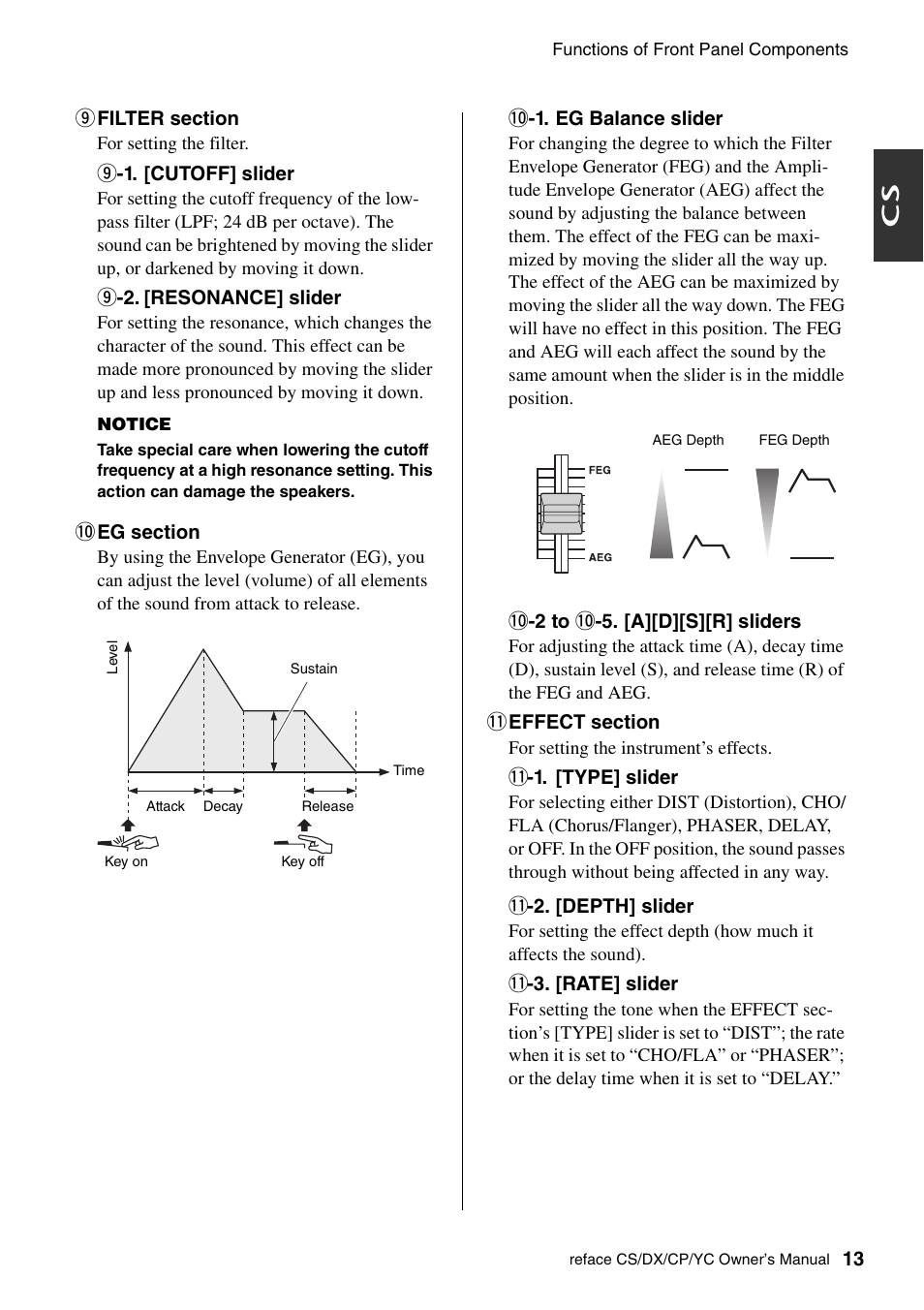 Yamaha Reface YC User Manual | Page 19 / 60