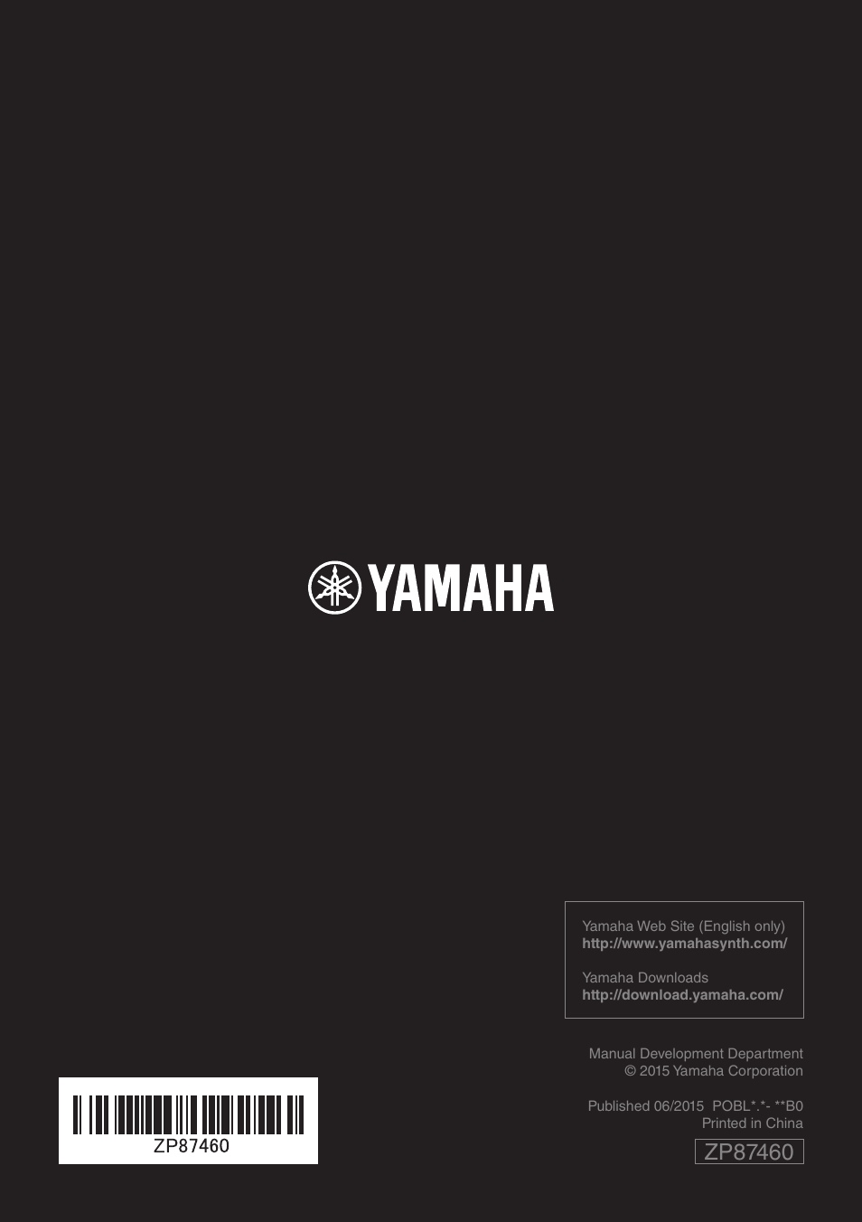 Yamaha Reface YC User Manual | Page 60 / 60