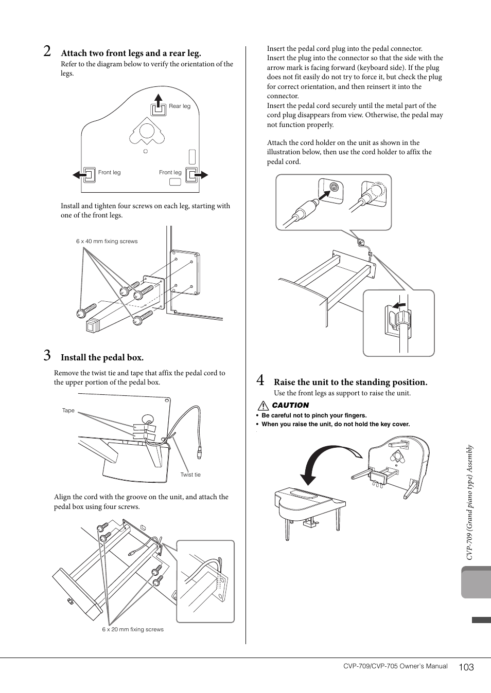 Yamaha CVP-705B User Manual | Page 103 / 128