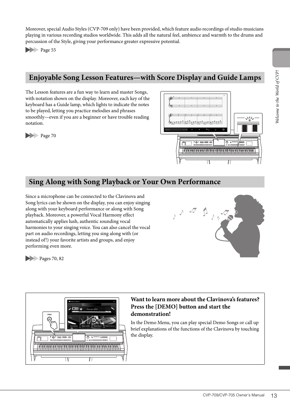 Yamaha CVP-705B User Manual | Page 13 / 128