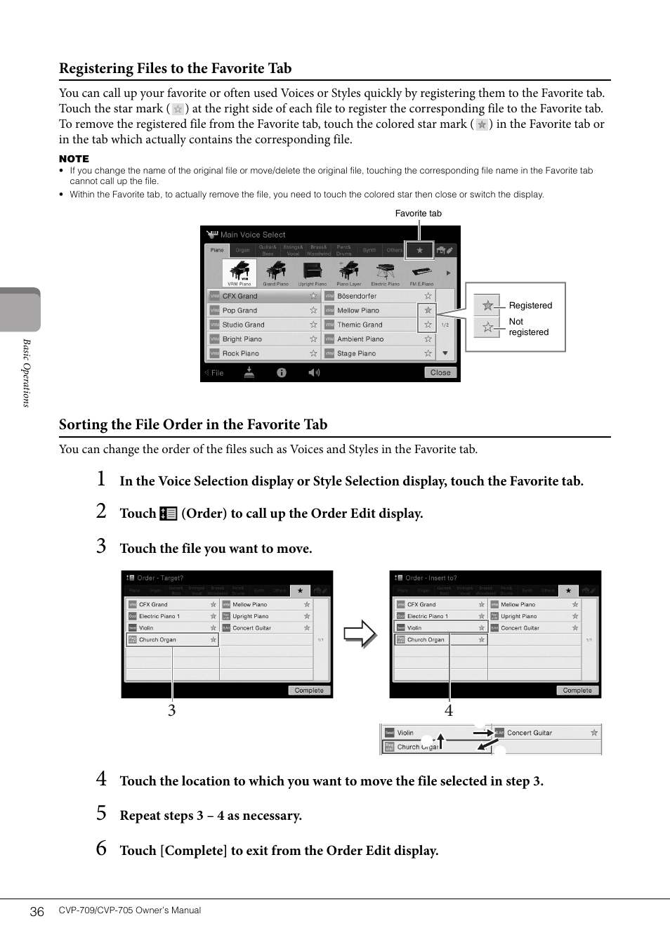 Yamaha CVP-705B User Manual | Page 36 / 128