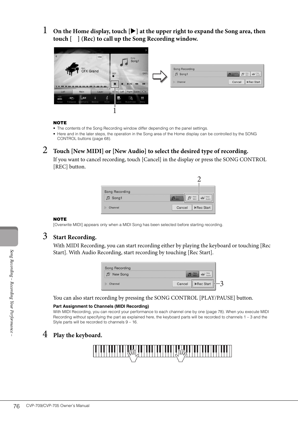 Yamaha CVP-705B User Manual | Page 76 / 128