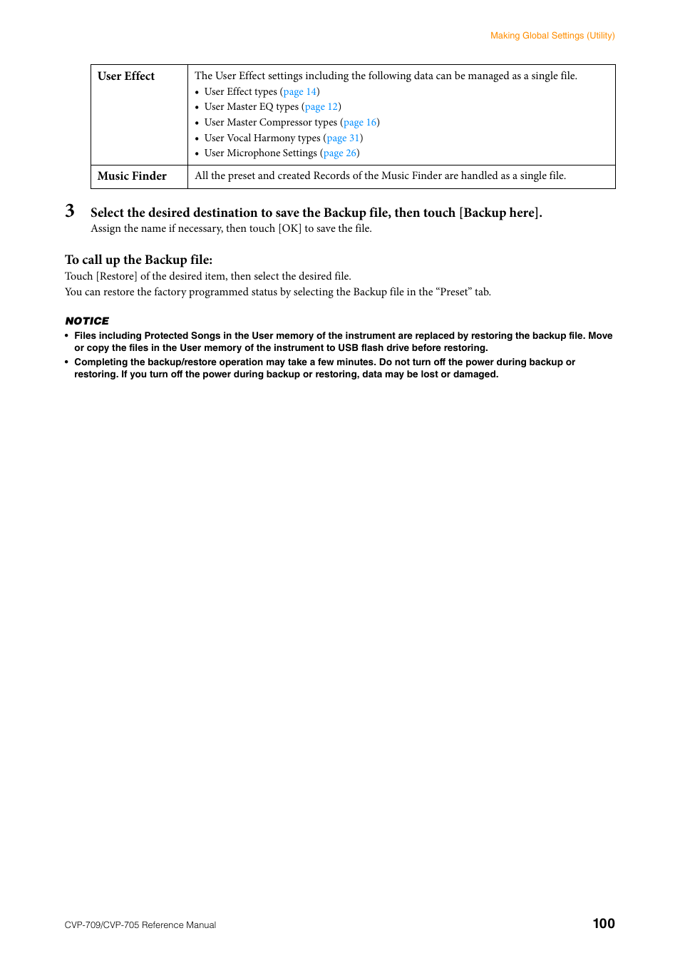 Yamaha CVP-705B User Manual | Page 100 / 117