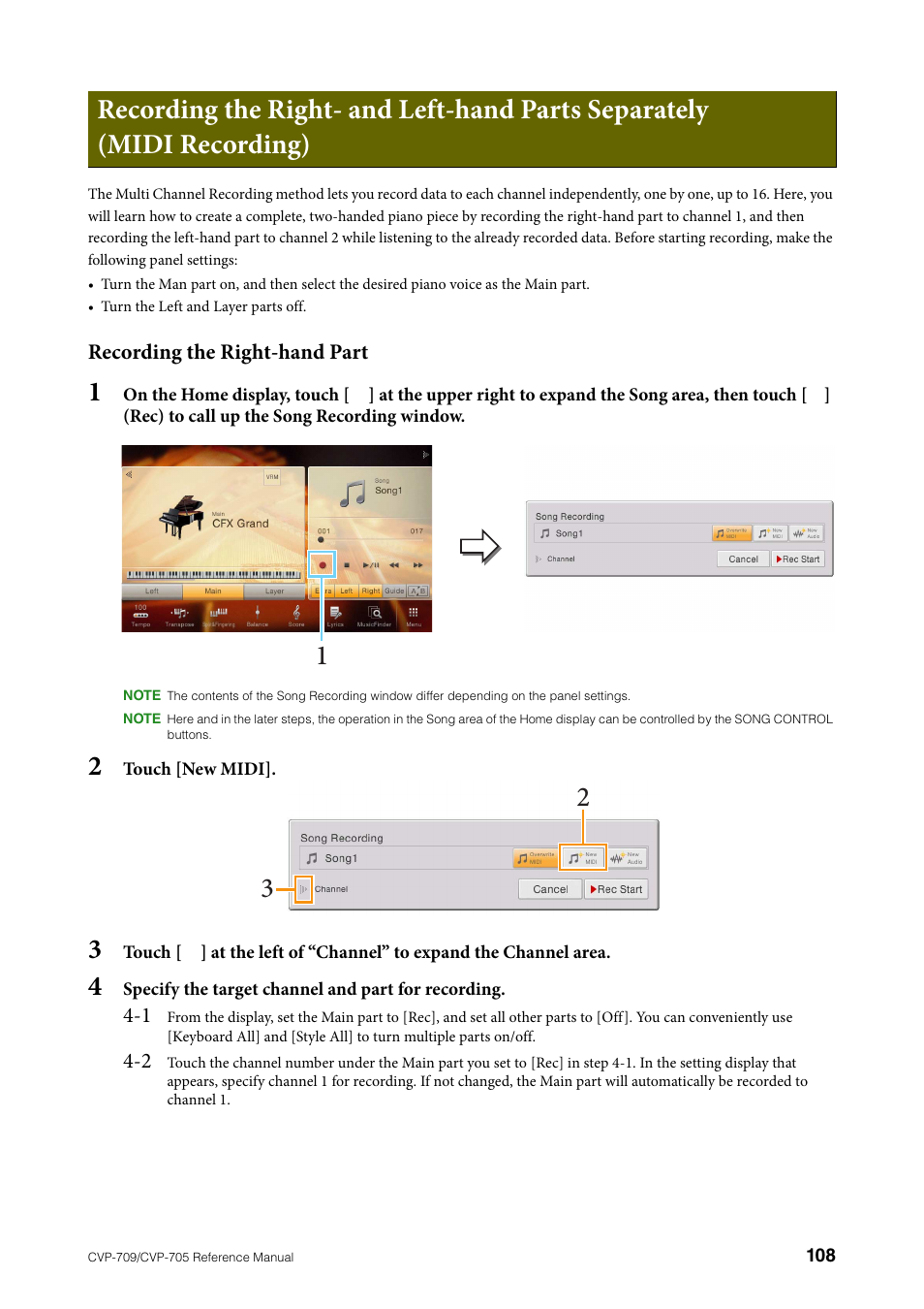 Yamaha CVP-705B User Manual | Page 108 / 117