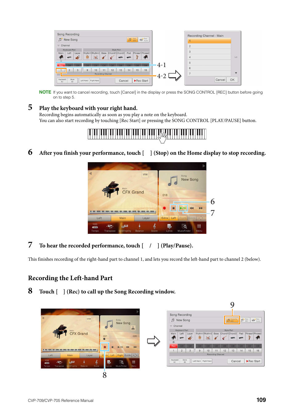 Yamaha CVP-705B User Manual | Page 109 / 117