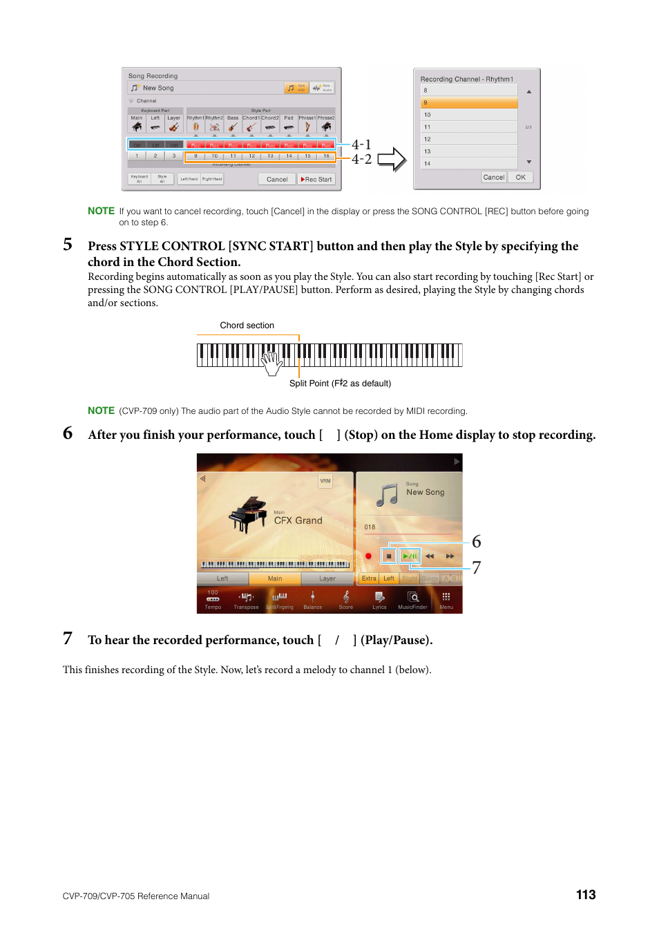 Yamaha CVP-705B User Manual | Page 113 / 117