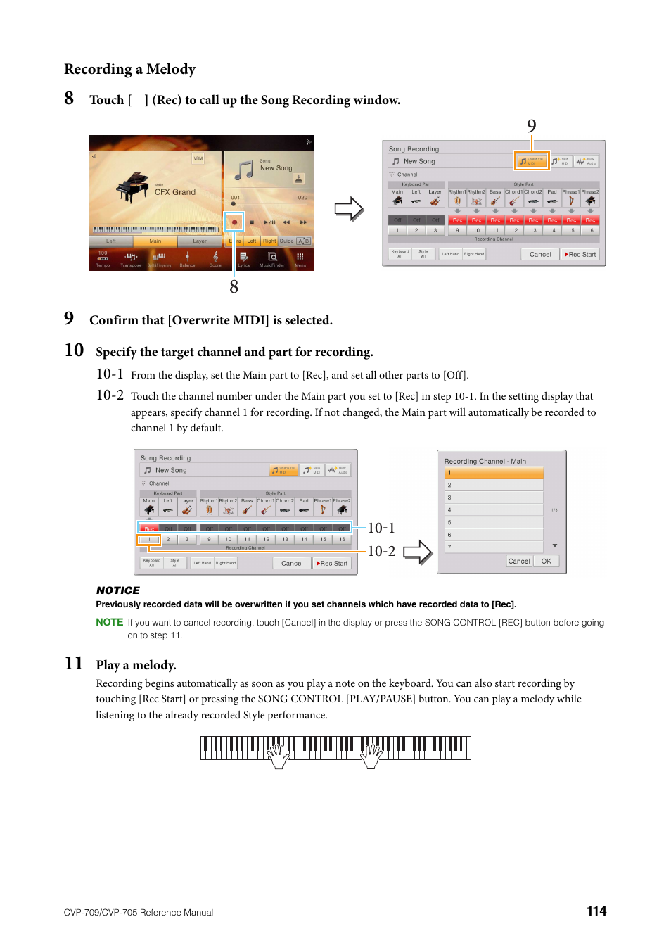 Yamaha CVP-705B User Manual | Page 114 / 117