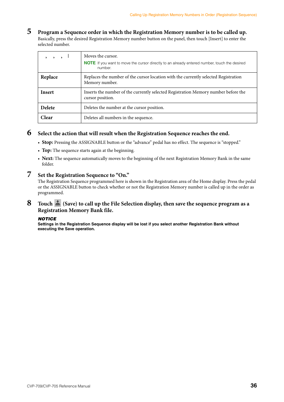 Yamaha CVP-705B User Manual | Page 36 / 117