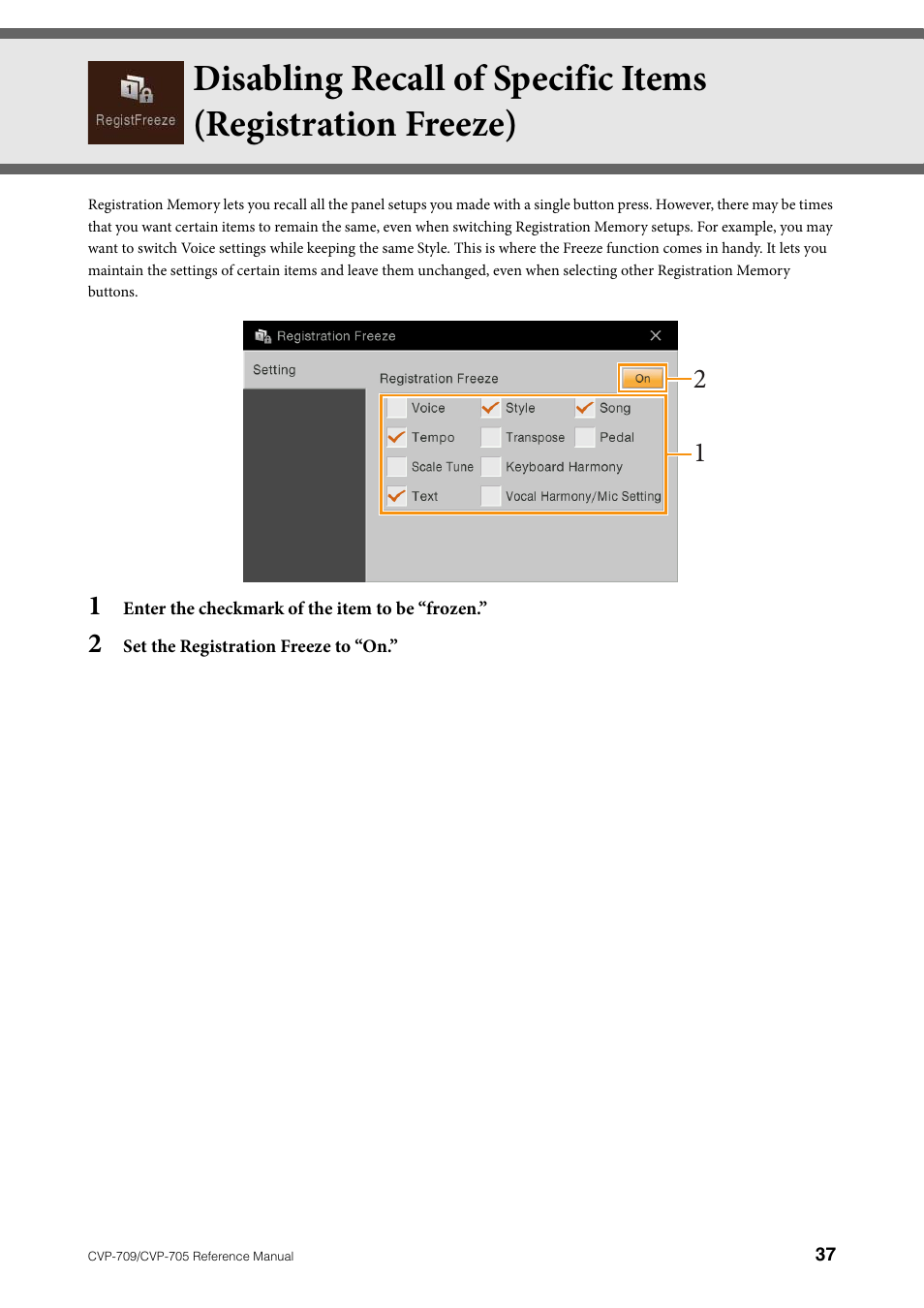 Yamaha CVP-705B User Manual | Page 37 / 117