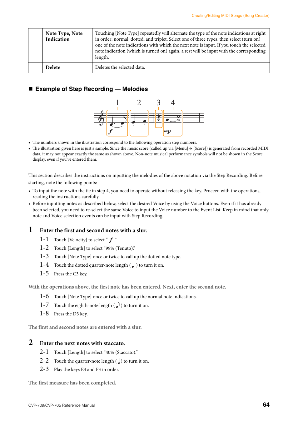 Yamaha CVP-705B User Manual | Page 64 / 117