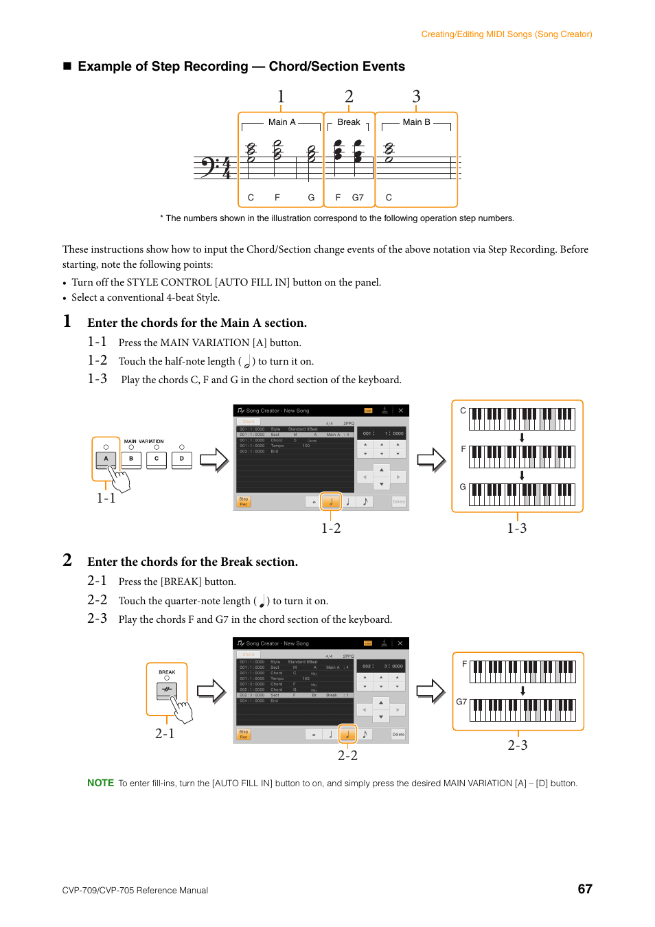 Yamaha CVP-705B User Manual | Page 67 / 117