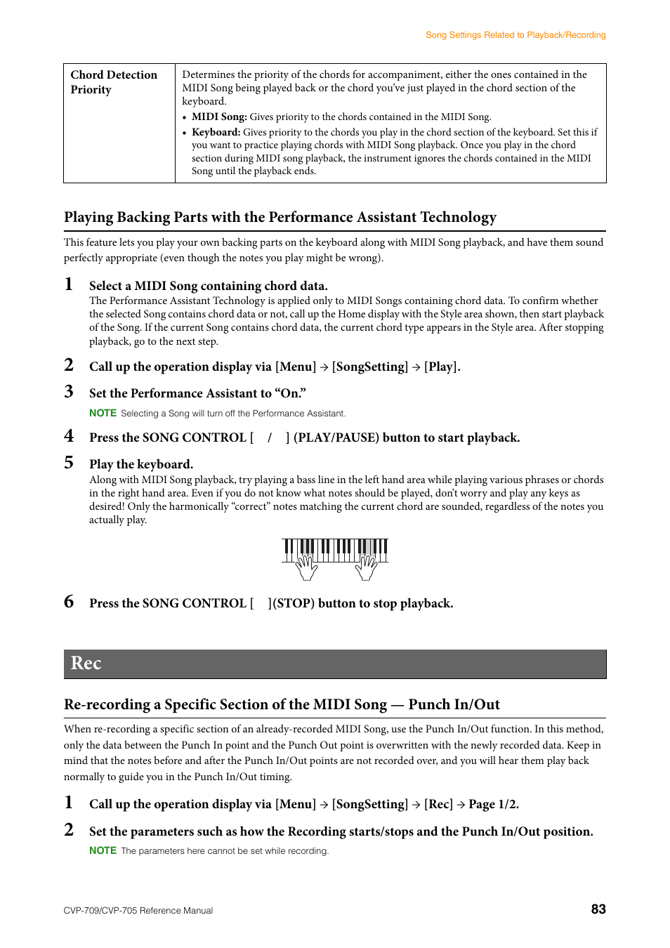 Yamaha CVP-705B User Manual | Page 83 / 117