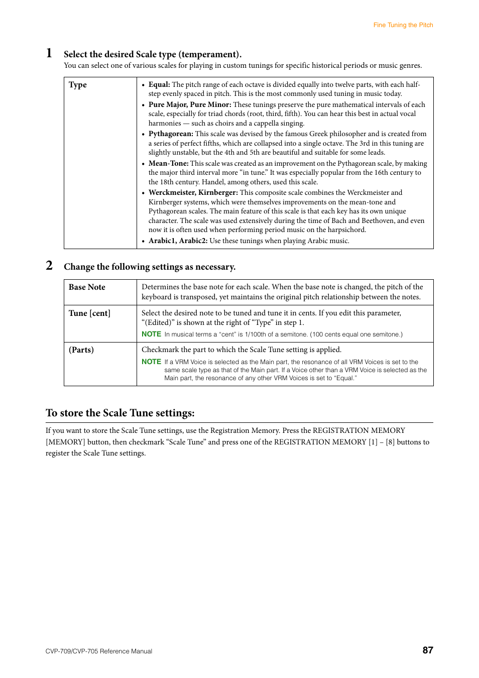 Yamaha CVP-705B User Manual | Page 87 / 117