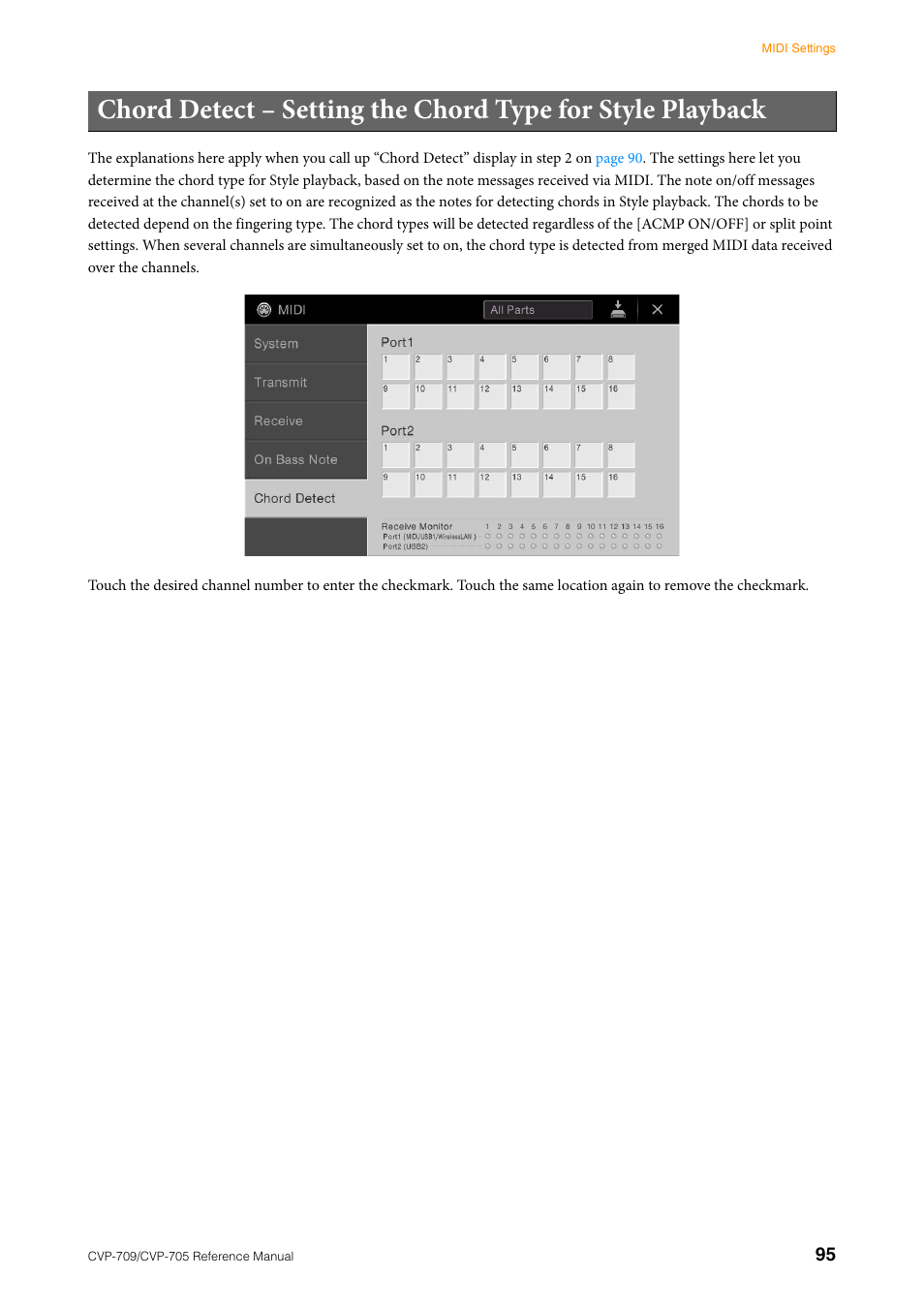 Yamaha CVP-705B User Manual | Page 95 / 117