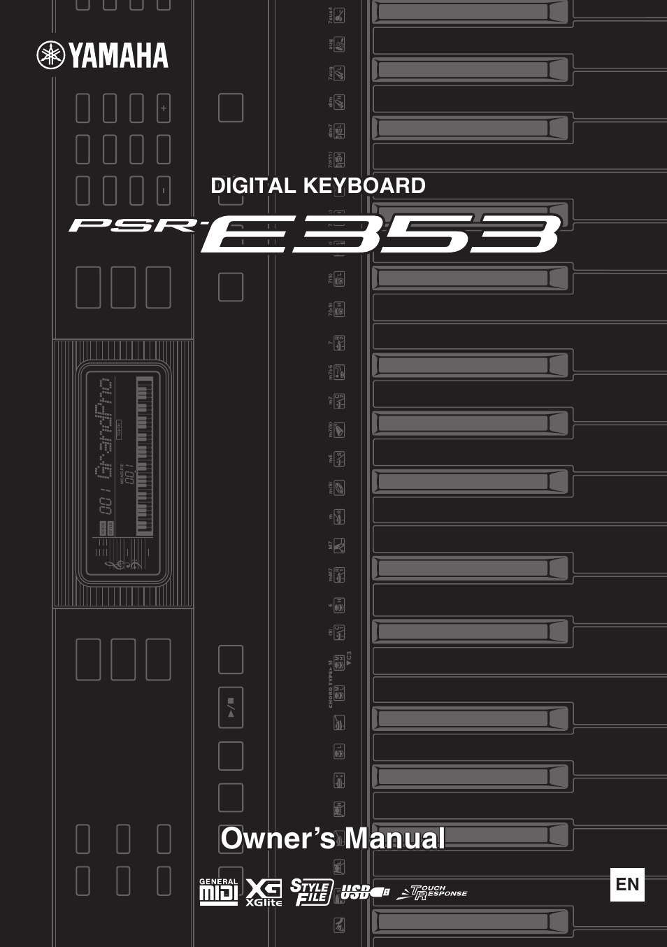 Yamaha PSR-E353 User Manual | 76 pages