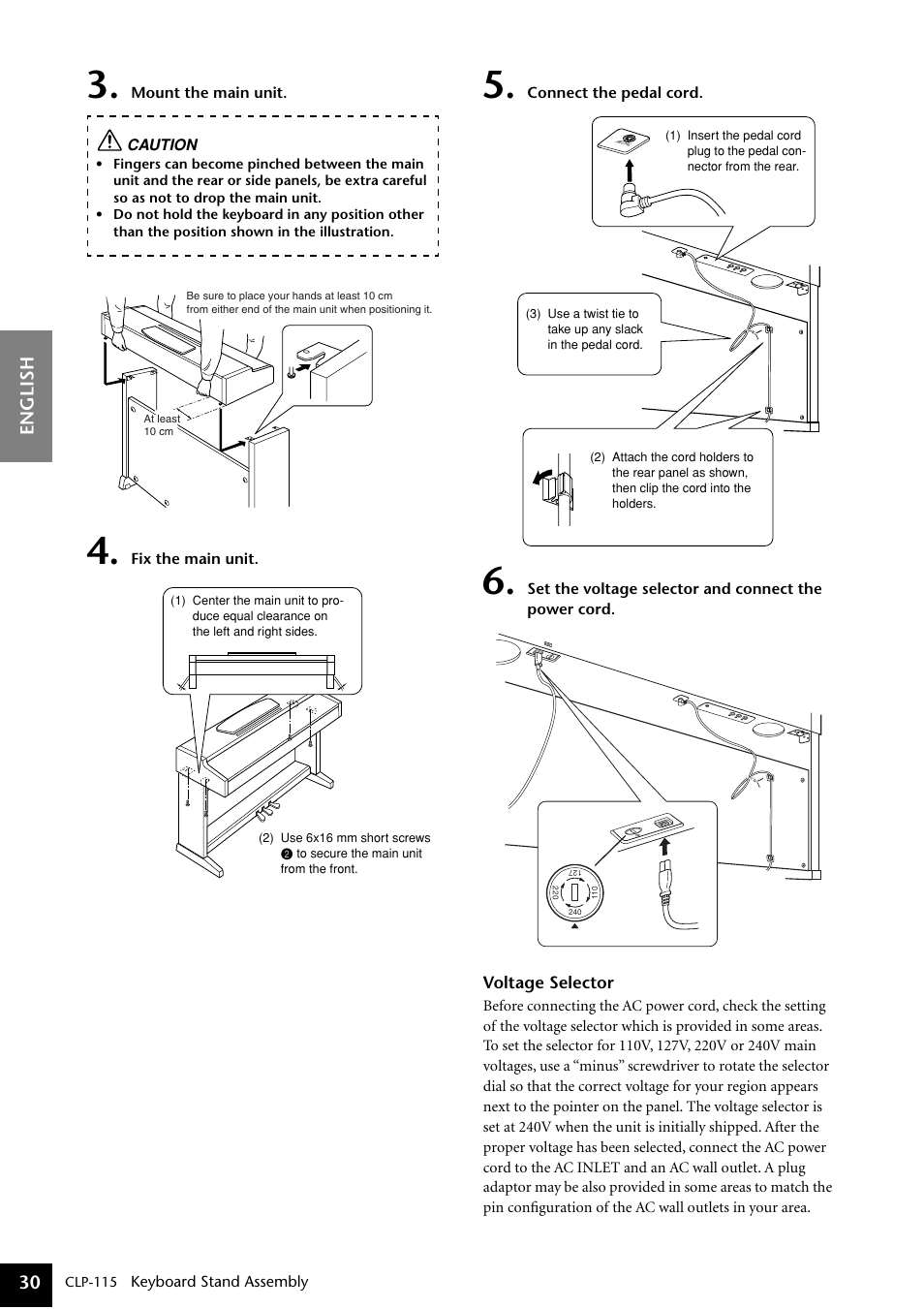 Yamaha P-115 User Manual | Page 30 / 46