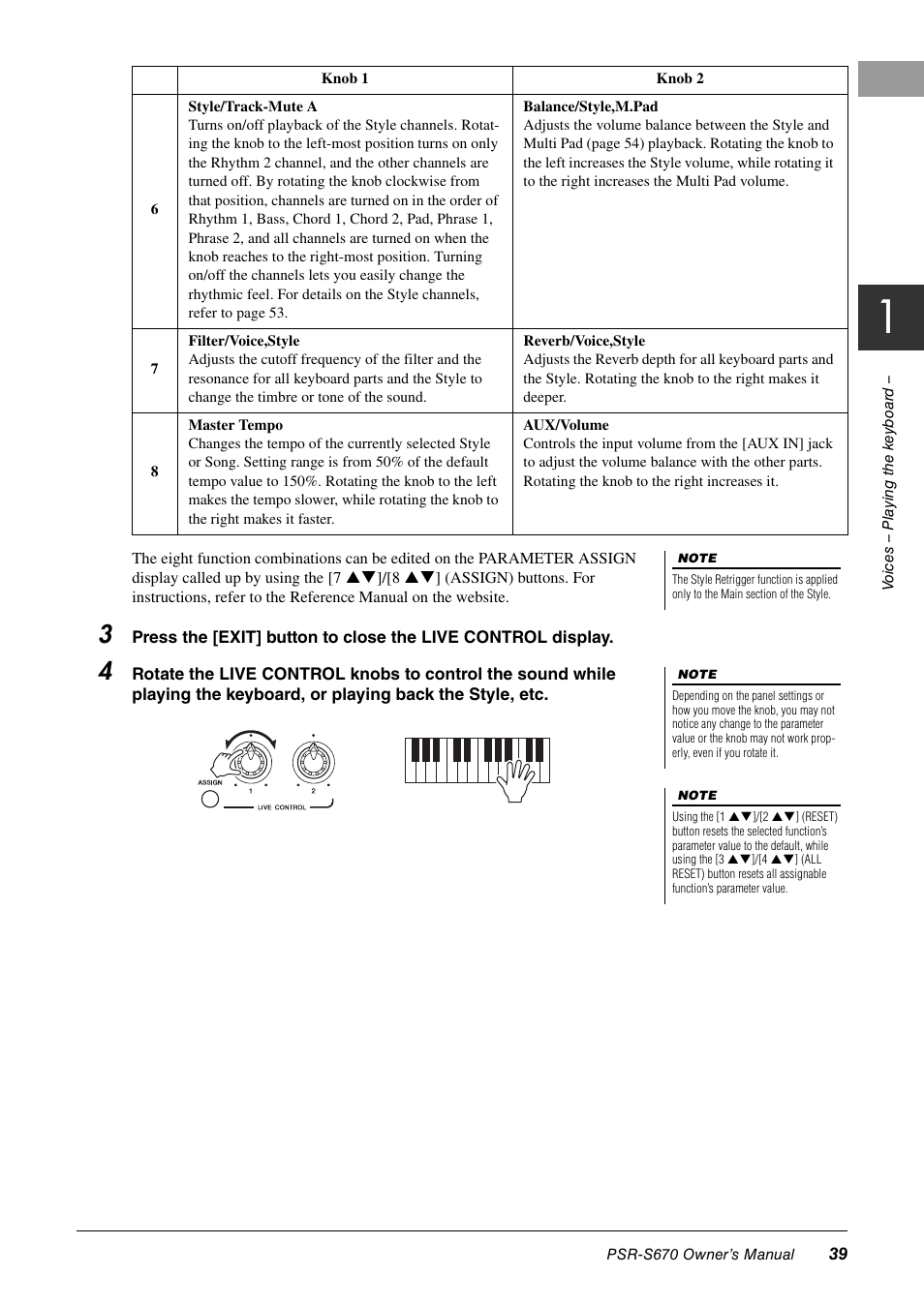 Yamaha PSR-S670 User Manual | Page 39 / 108