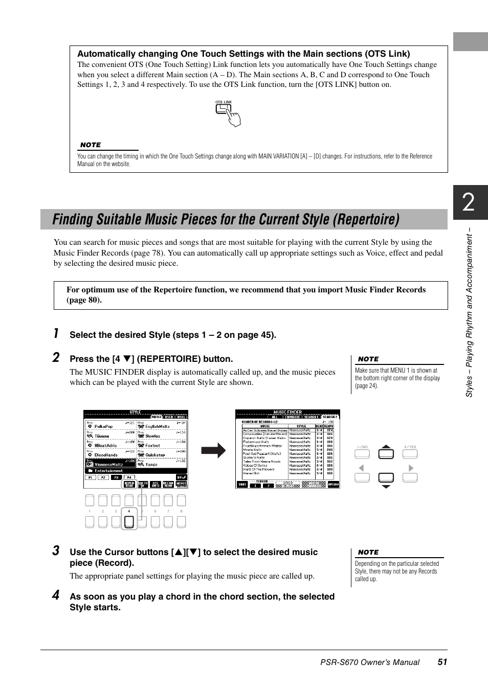Yamaha PSR-S670 User Manual | Page 51 / 108