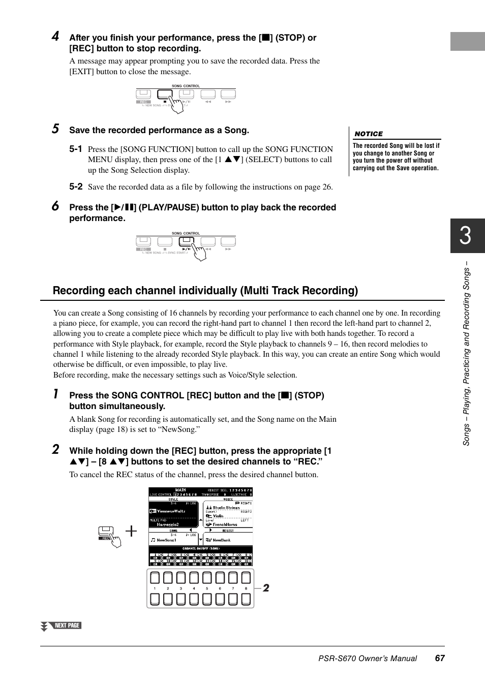 Yamaha PSR-S670 User Manual | Page 67 / 108
