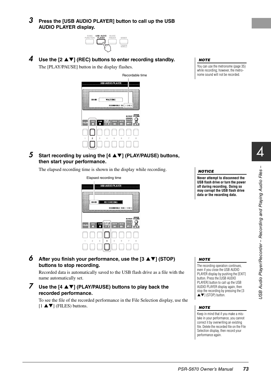 Yamaha PSR-S670 User Manual | Page 73 / 108