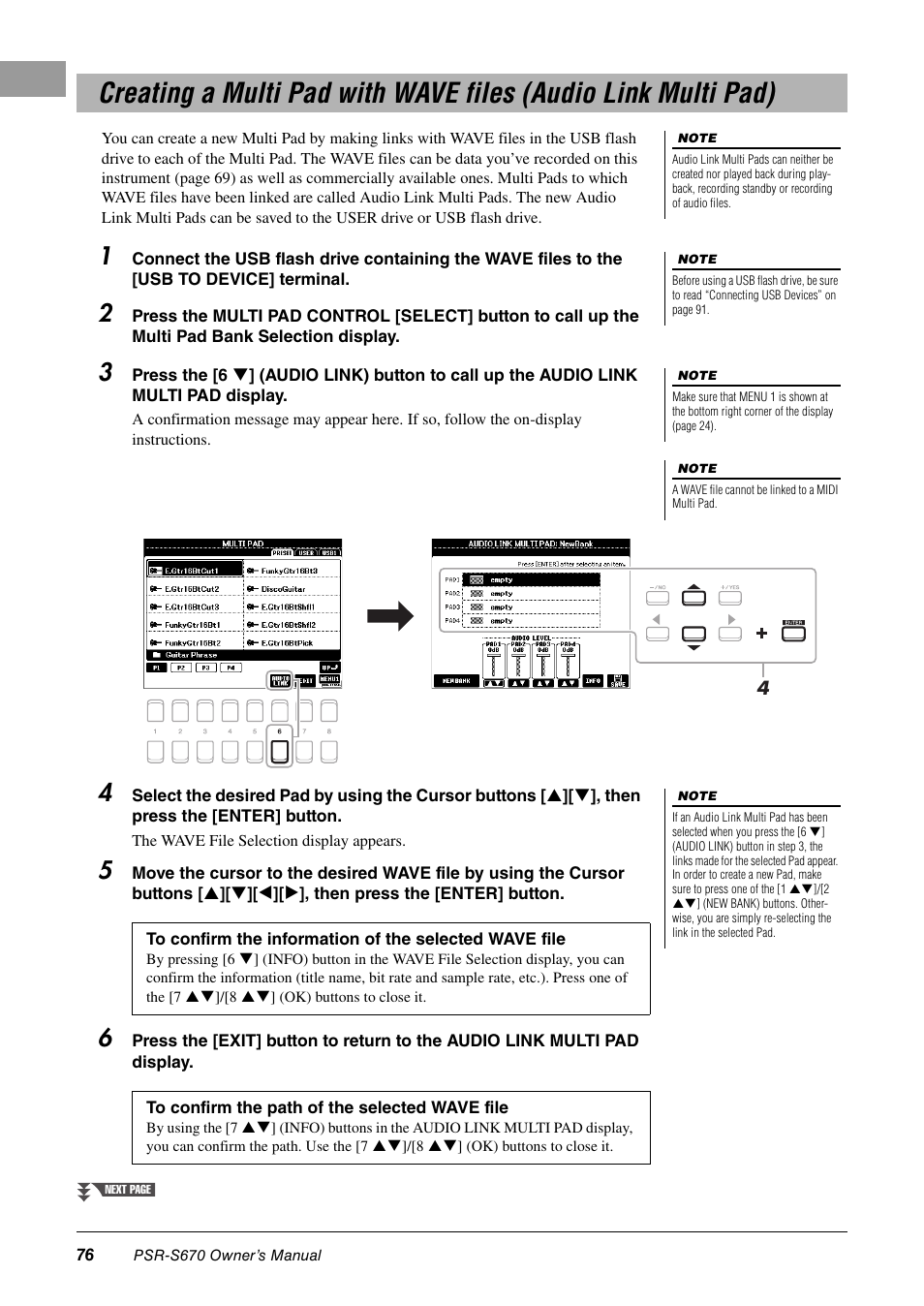 Yamaha PSR-S670 User Manual | Page 76 / 108