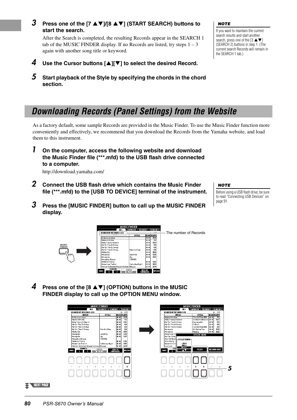 Yamaha PSR-S670 User Manual | Page 80 / 108