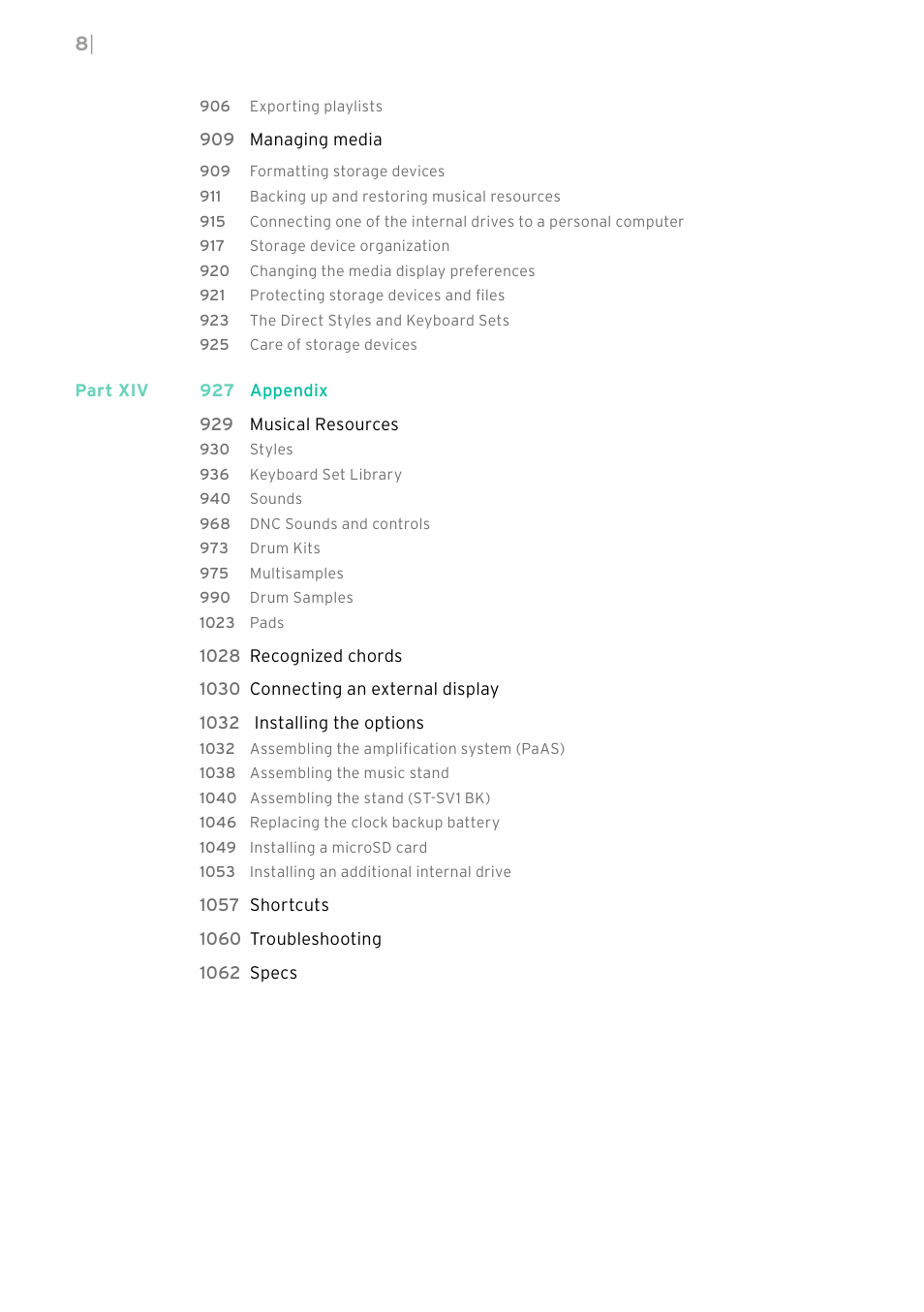 KORG PA4X 76 User Manual | Page 12 / 1074