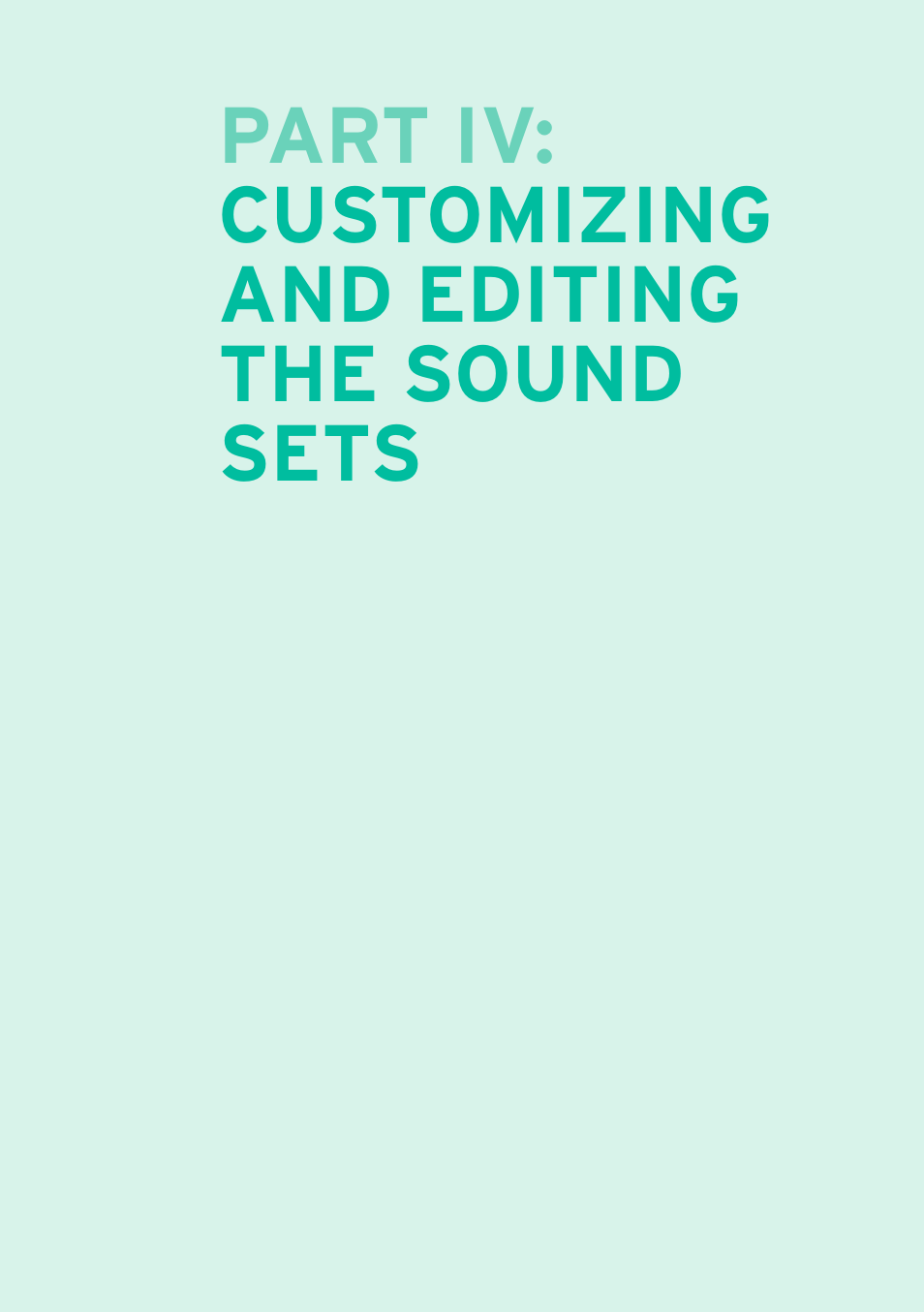 Customizing and editing the sound sets, Part iv: customizing and editing the sound sets | KORG PA4X 76 User Manual | Page 141 / 1074