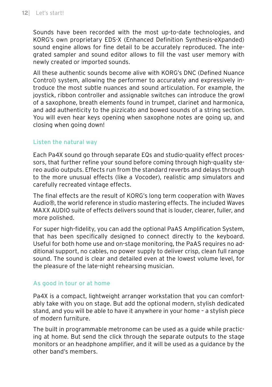 KORG PA4X 76 User Manual | Page 16 / 1074