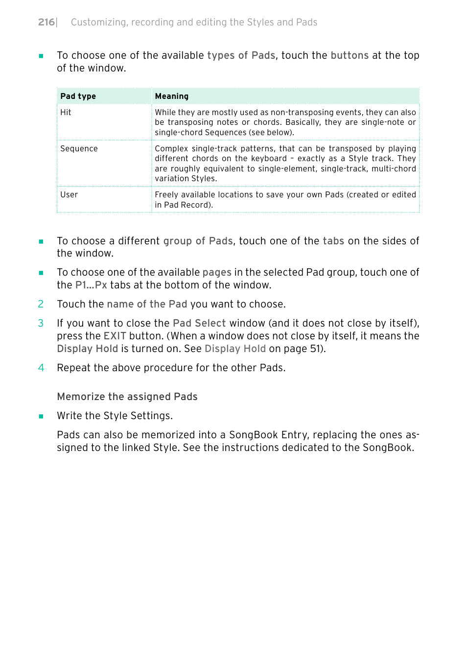 KORG PA4X 76 User Manual | Page 220 / 1074